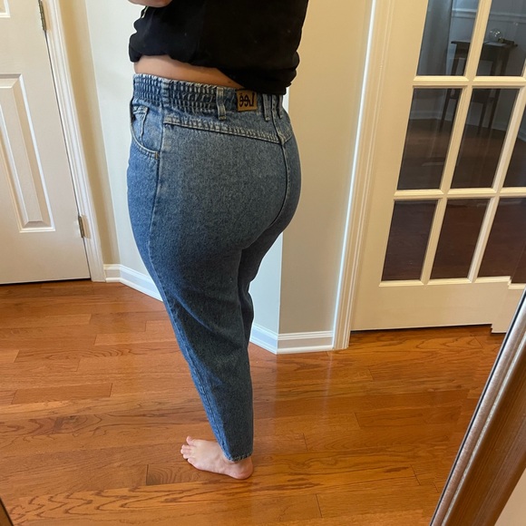 Vintage 80s Lee Relaxed Rider Jeans Tapered Bottom Sz 12P - Picture 14 of 14